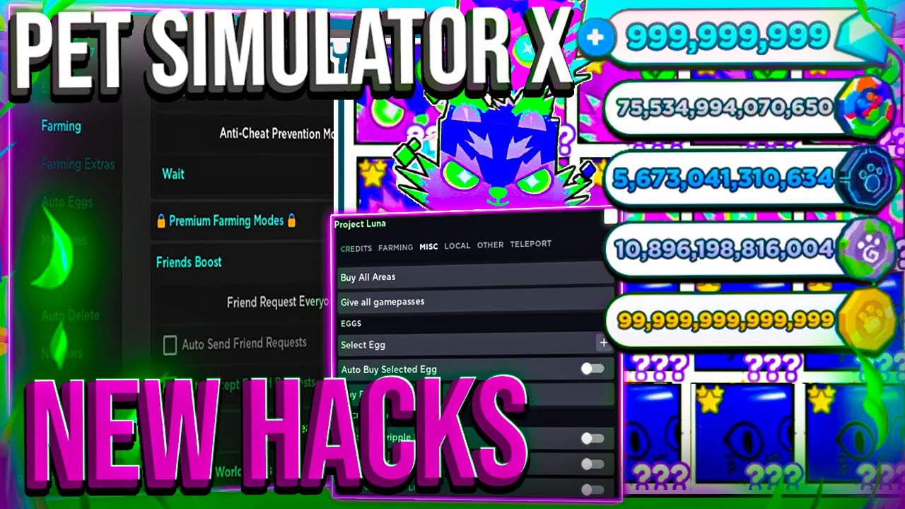 [NEW] ROBLOX Pet Simulator X PSX Hack Script GUI Trade Scam, Dupe Pets