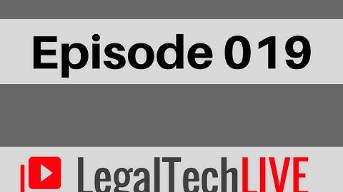 Social Media for Lawyers with Anthony Marrone, Esq. - LegalTechLIVE - Episode 019