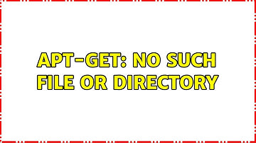 Ubuntu: apt-get: No such file or directory