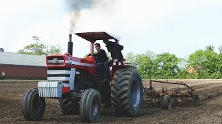 Massey Ferguson 1100 | Ploughing With 6-furrow Plough | Ferguson Days 2016