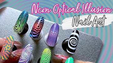 🌈💅 Get Hypnotized: Mesmerizing Optical Illusion Nails | 1-Minute Maniology