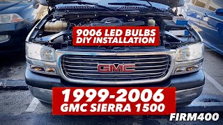 1999 - 2006 GMC SIERRA 9006 LED LIGHTS INSTALLATION UPGRADE DIY 01 Gmc Sierra Led Headlights