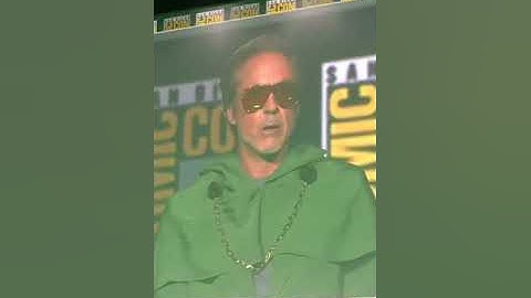 Robert Downey Jr. surprises Hall H to announce his return to the MCU as Doctor Doom.
