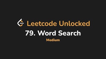 79. Word Search | Leetcode Unlocked - Python