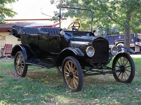 Starting a 1917 Ford Model  T with the Crank YouTube