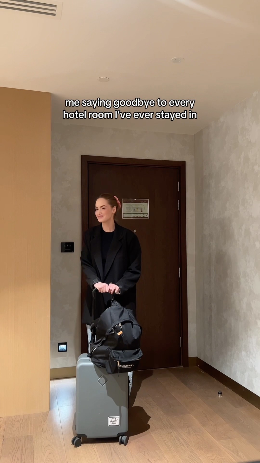 Me saying goodbye to every hotel room I’ve ever stayed in ??