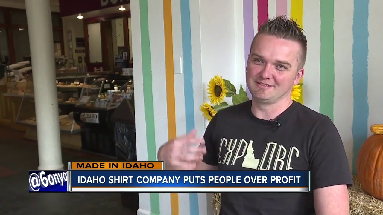 newspaper mockup MADE IN IDAHO: Idaho Shirt Company fights hunger one T-shirt at a time