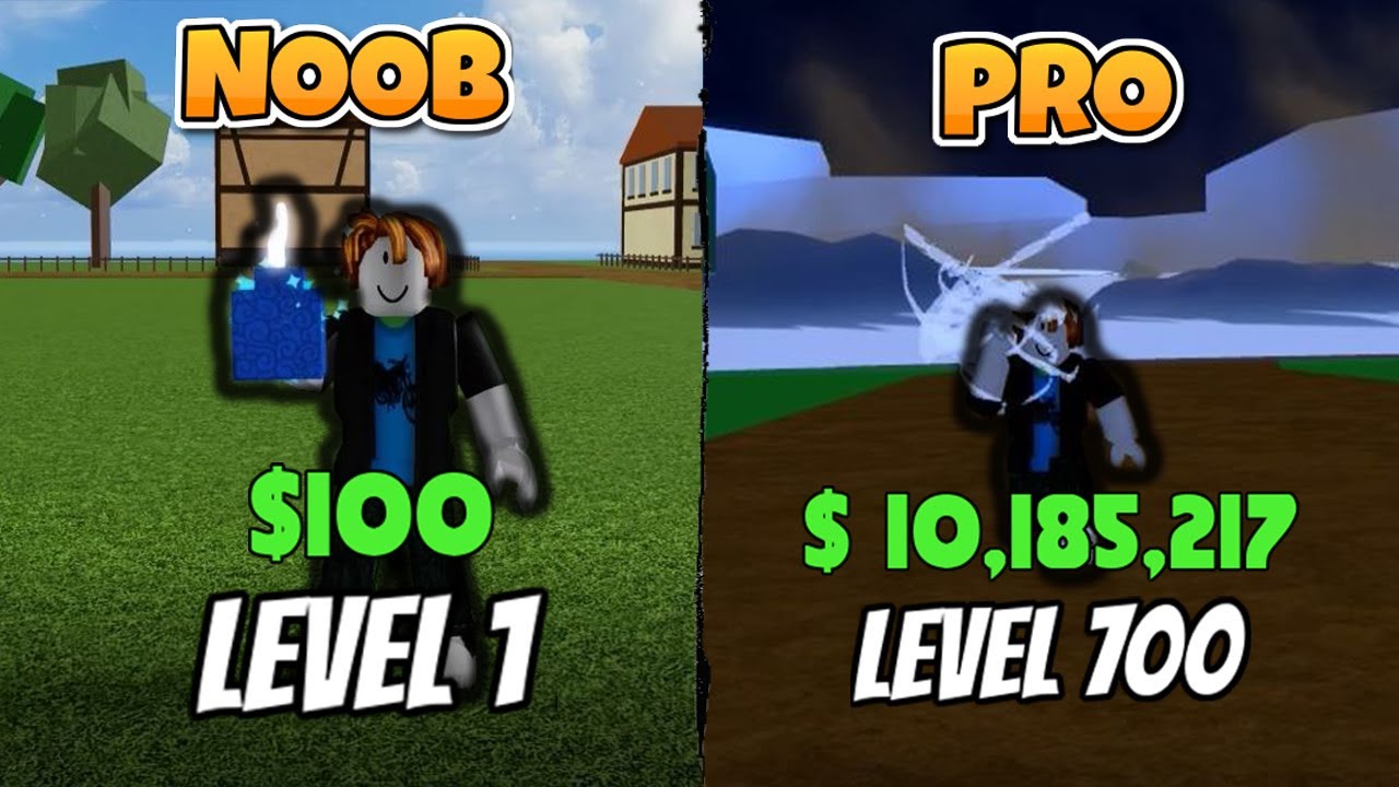 NOOB To PRO With DRAGON FRUIT (Level 1 To 700) In Blox Fruits