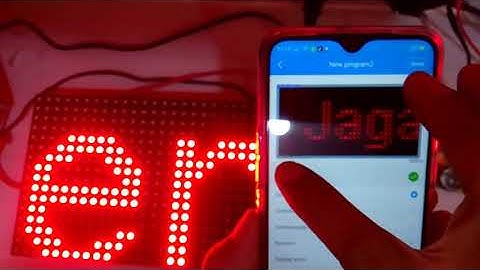 Lampu Berjalan ( Running Text ) Bisa diprogram dari HP Android( koneksi Wifi) ( W60 -75 )