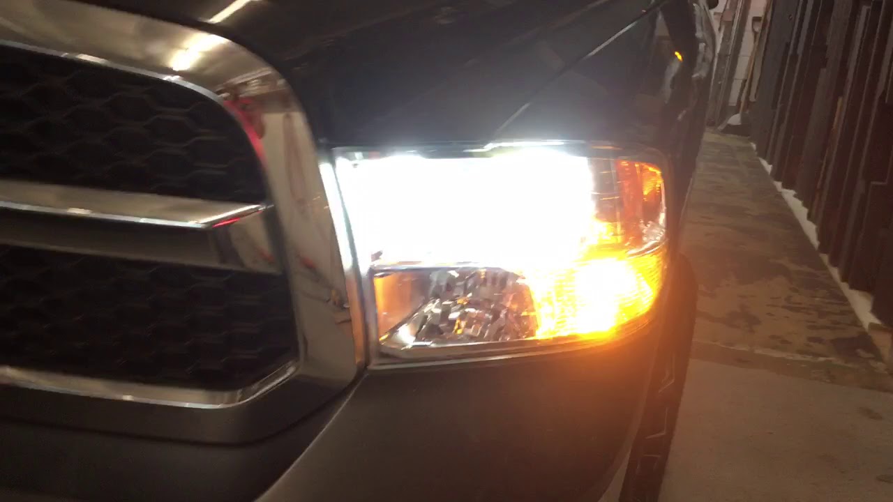led switchback turn signals hid lights 2015 Dodge Ram - YouTube
