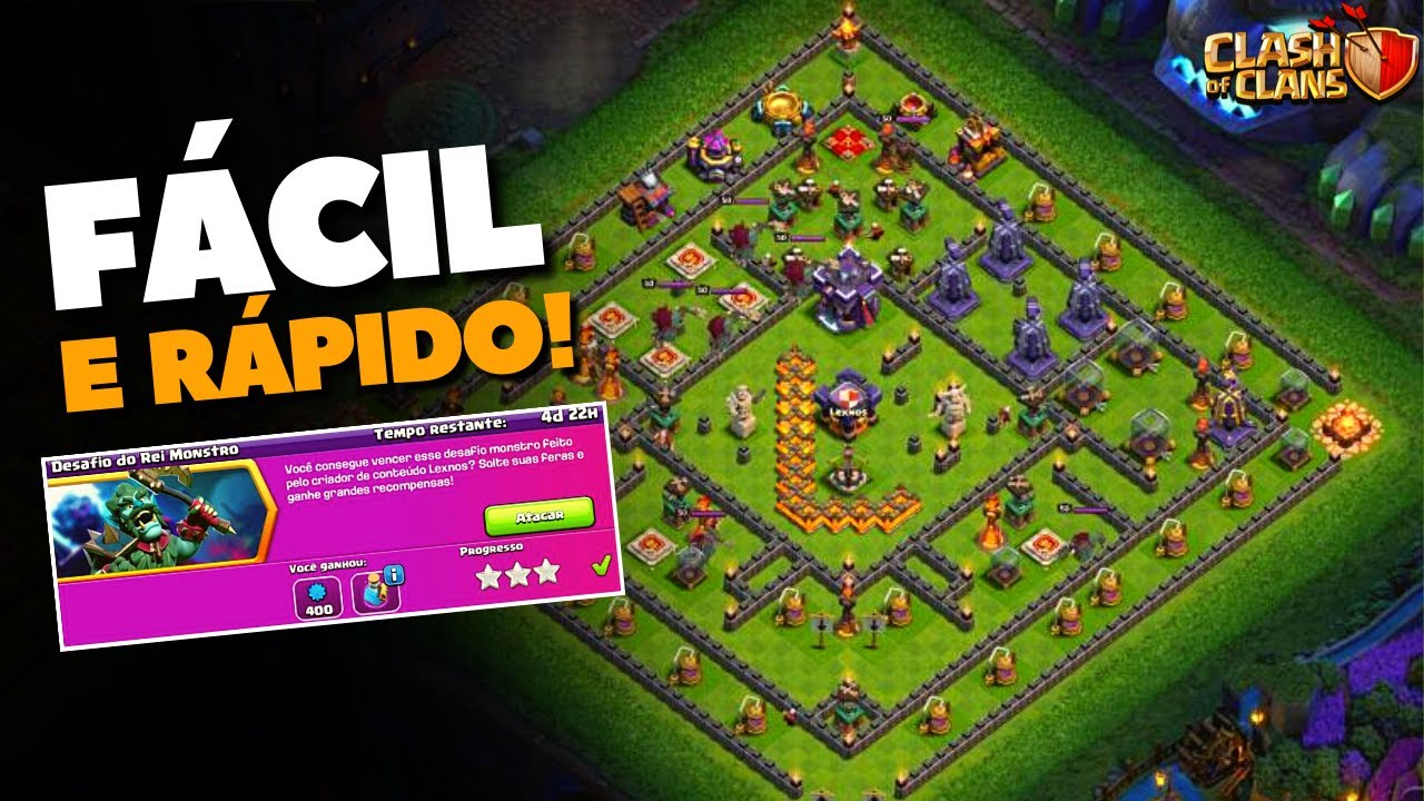 Como Completar o Novo Evento do Clash of Clans? Desafio do Rei do