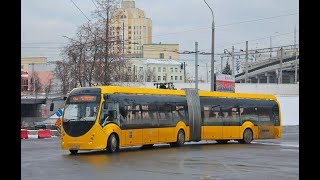Минск, поездка в электробусе БКМ-Е433 Витовт, рег.№ АР 2409-7, марш.50с (04.10.2023)
