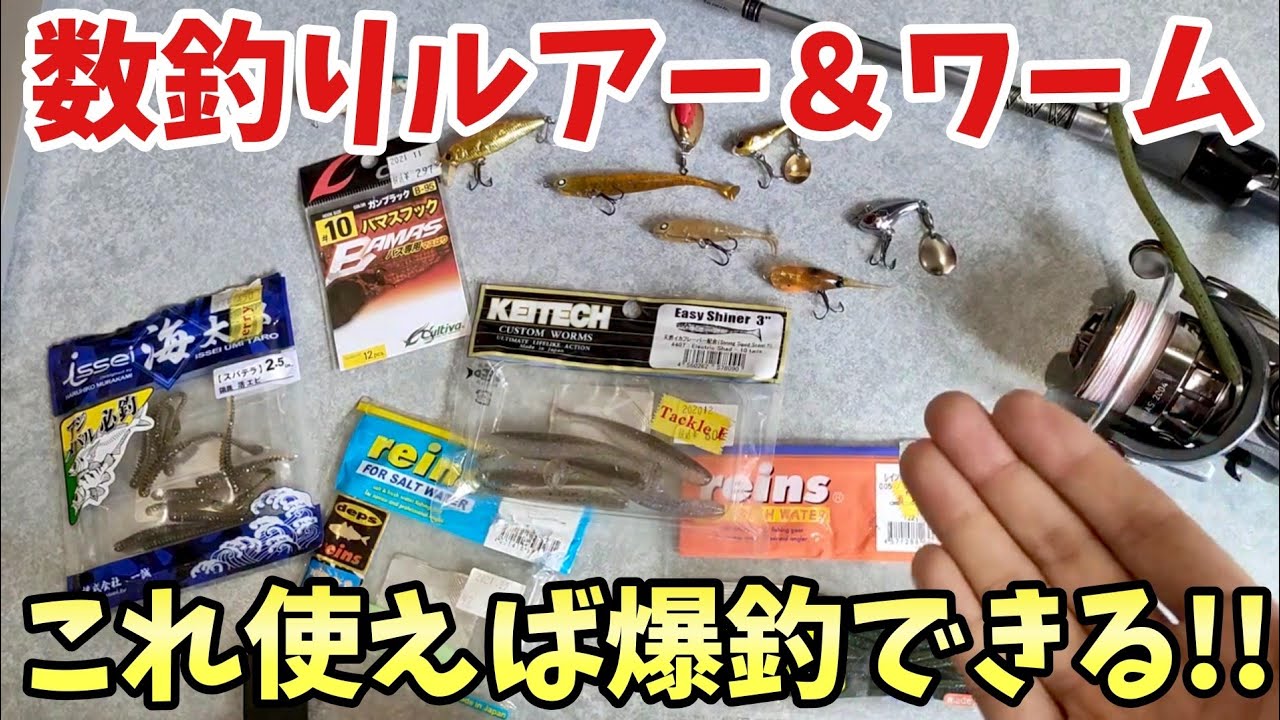 バス釣り　ワームまとめ売り(メイン画像3枚有ります) 無限に数釣りができるおすすめルアー&ワーム【バス釣り/初心者上達法