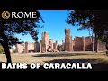 Rome Italy ➧ Baths of Caracalla - Thermae Antoninianae Tour with Captions ➧ Roma Youtube, 4K UHD