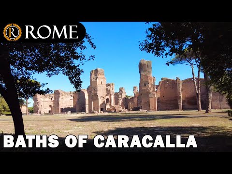 Rome Italy ➧ Baths of Caracalla - Thermae Antoninianae ➧ with Captions