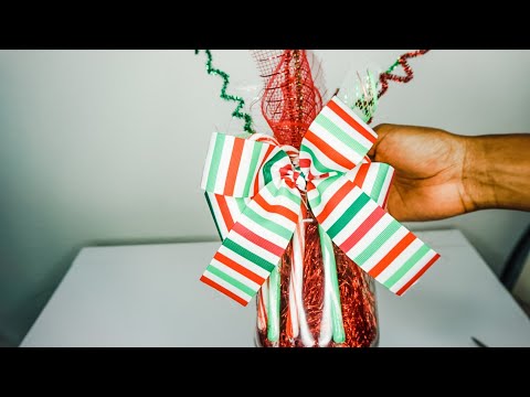 DIY: Christmas Last Minute Gift Idea || Candy Cane Mason Jar