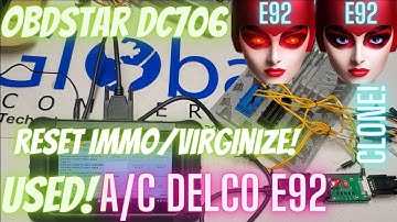 ACDelco E92 ECM Clone! GM IMMO reset/Virginize USED Module with OBDSTAR DC706! EASY!
