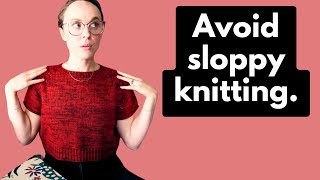 Top tips to avoid sloppylooking knits.