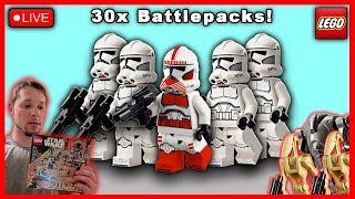 LEGO Star Wars Clone Troopers vs Battle Droids x30 Live Stream Build! | LEGO Clone Army #lego #live