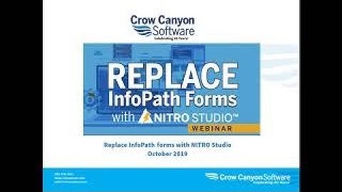 InfoPath Forms Replacement: Replace InfoPath Forms with Crow Canyon