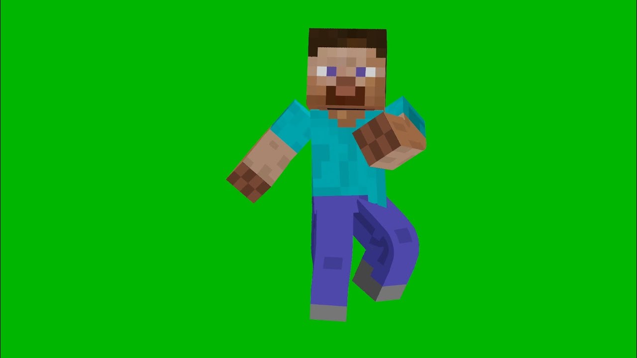 Green screen Steve Dancing.[Minecraft ] - YouTube