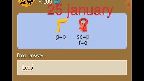 Zoo rebus of the day 25 january || zoo rebus of the day code