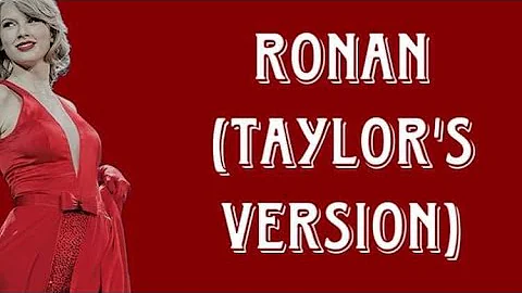 ronan (taylor's version) - taylor swift lyrics
