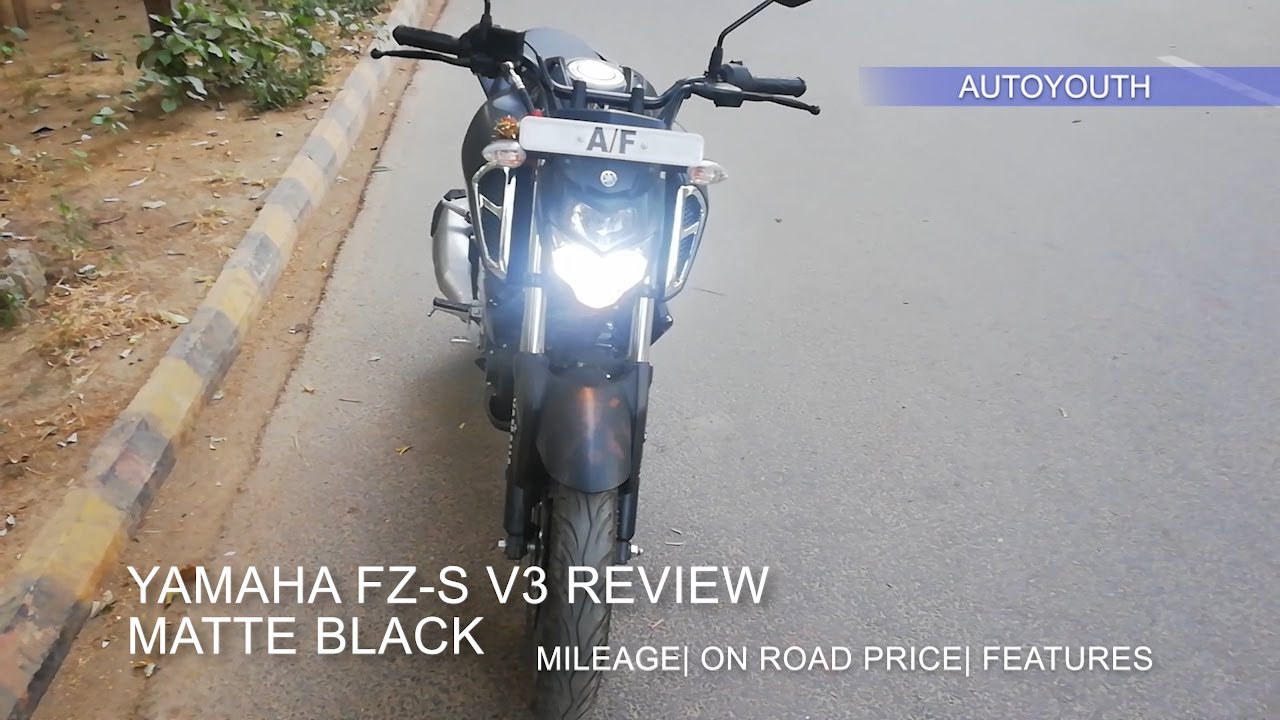 Yamaha FZ V3 Matte Black Review, Features, On Road Price & Mileage