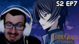 LELOUCH AND HIS NEWFOUND MOTIVATION TO FIGHT! CODE GEASS SEASON 2 EPISODE 7 REACTION!