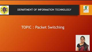 Network Layer Packet Switching | COMPUTER NETWORKS | SNS INSTITUTIONS