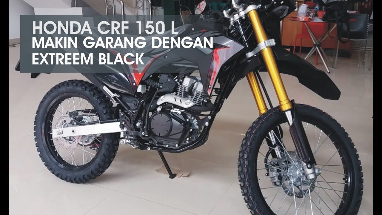 Honda CRF 150 L Warna Baru EXTREEM BLACK