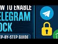 How to enable telegram lock step by step guide TalkBack screen reader 👋🔥🔥🔥