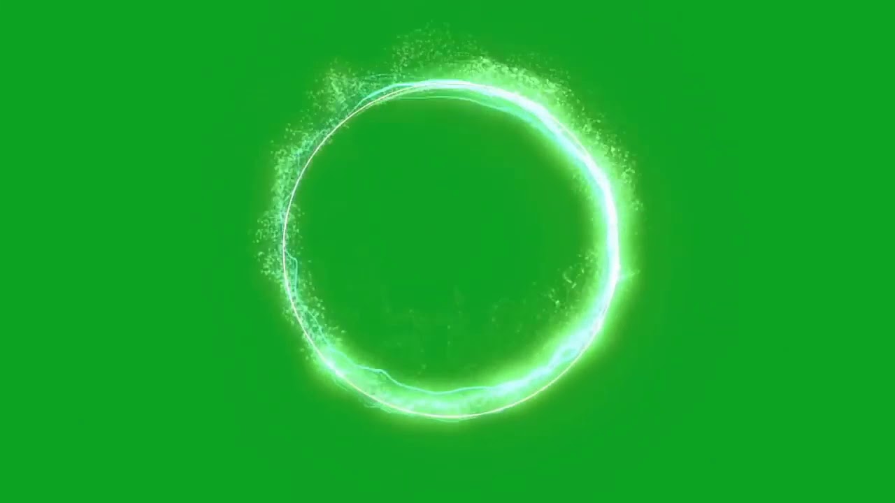 ROND DE LUMIÈRE POUR OUTRO Fond Vert YT ︎CIRCLE FOR OUTRO Green Screen