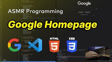 ASMR Programming - Google Homepage (Dark Mode) - No Talking