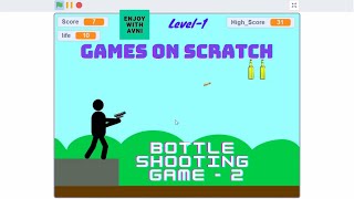 Games on Scratch - Bottle Shooting Game, Shooting Game, Gamming on Scratch (Completed) screenshot 5