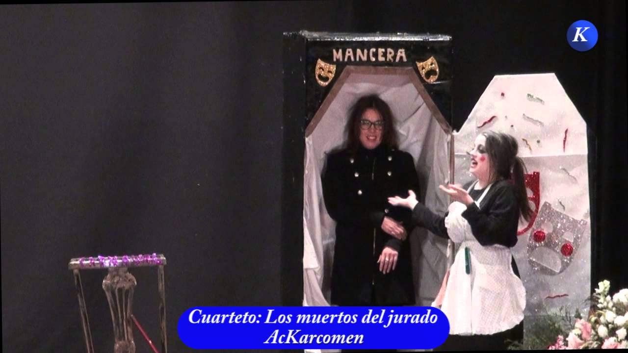 Cuarteto: Los Muertos del jurado de Carmona - 2ª Parodia - Carnaval de Carmona 2015 chirigota del canijo