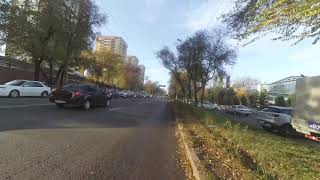 Алматы Велосипед Осень 6 ноября утро Среда.