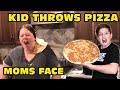 Kid Throws Pizza At Mom's Face Because She Told Him To Get Off The New Xbox.