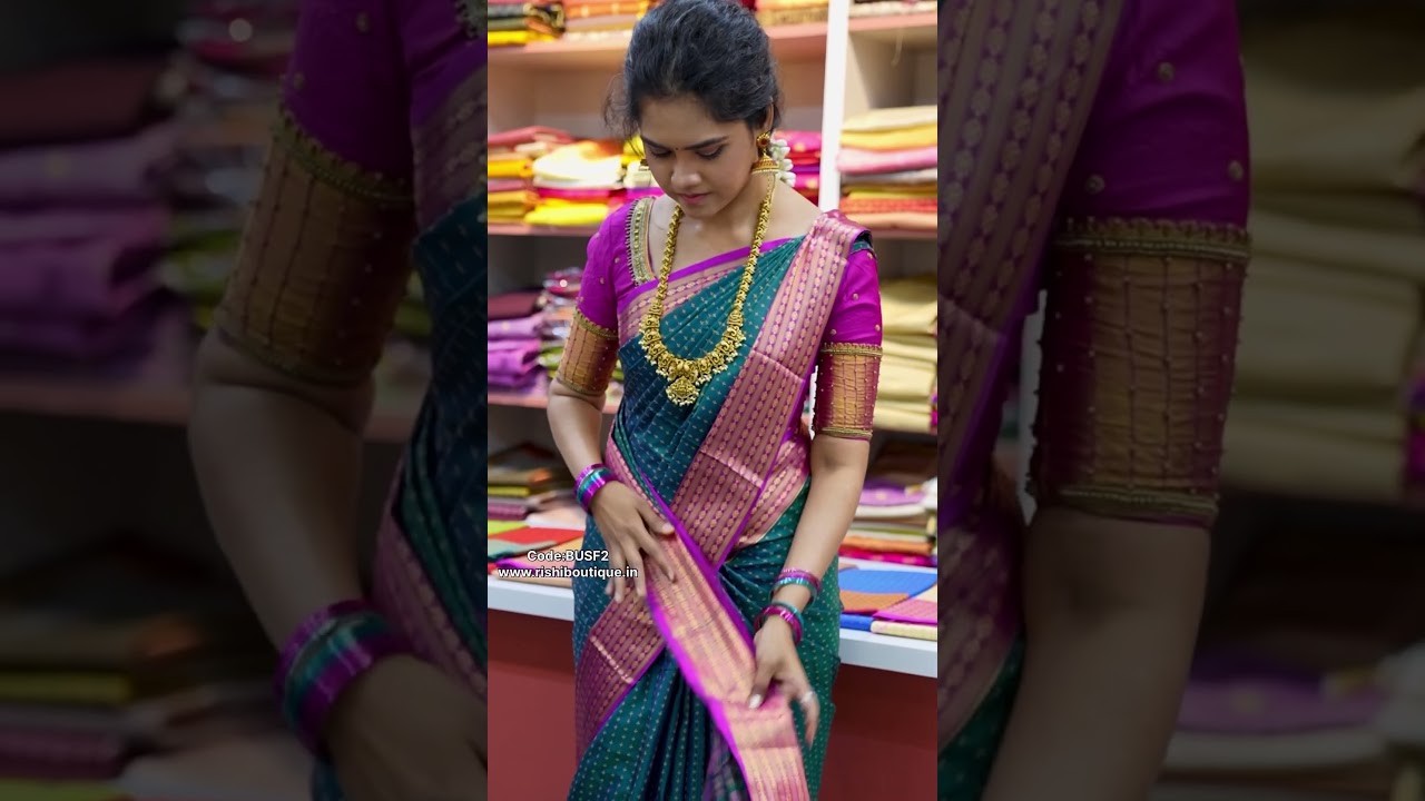 Prebook Rs.680 only.Grand look🤩budget Friendly saree🥰Code: BUSF2/www.rishiboutique.in 9840730540