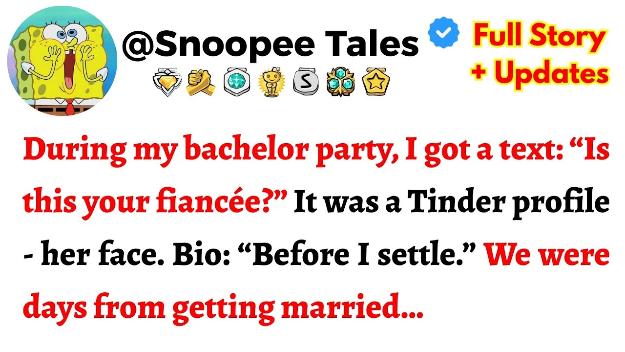 During my bachelor party, I got a text: “Is this your fiancée?” It was a Tinder … - Reddit Stories