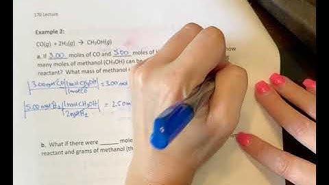 Limiting Reactant Example Calculations