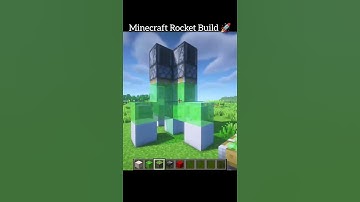 Minecraft Rocket 🚀 Build #minecraft #shorts #memes #gaming