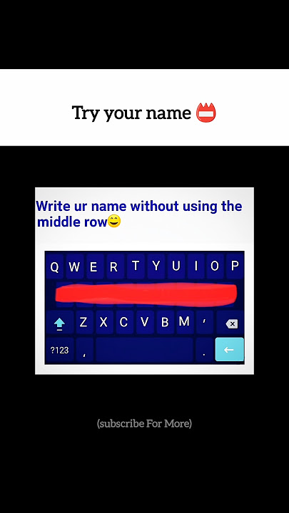Try this with your name 📛??