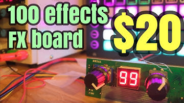 $20 100 DSP effects karaoke FX board review (no talking) with novation circuit/for diy guitar pedal