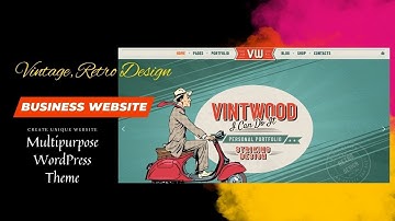 Classic Vintage, Retro Business Website | Unique Design Multipurpose 21+ Inner Page | VintWood Theme