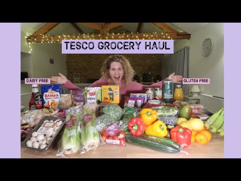 HEALTHY TESCO GROCERY HAUL DAIRY FREE GLUTEN FREE ON A BUDGET MEAL SNACK IDEAS