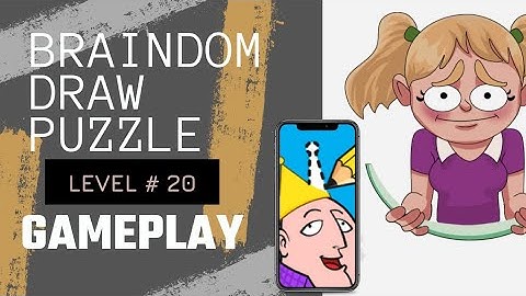 Braindom Draw Puzzle | level # 20 | walkthrough / gameplay |  #sarfarazgamer