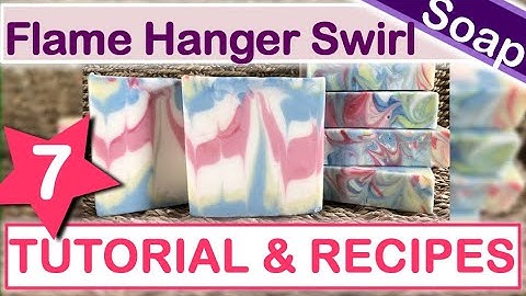 TUTORIAL ~ Hanger Swirl 🔥Cold Process Soap Recipe : Lesson 2 (Part 7 of 10)