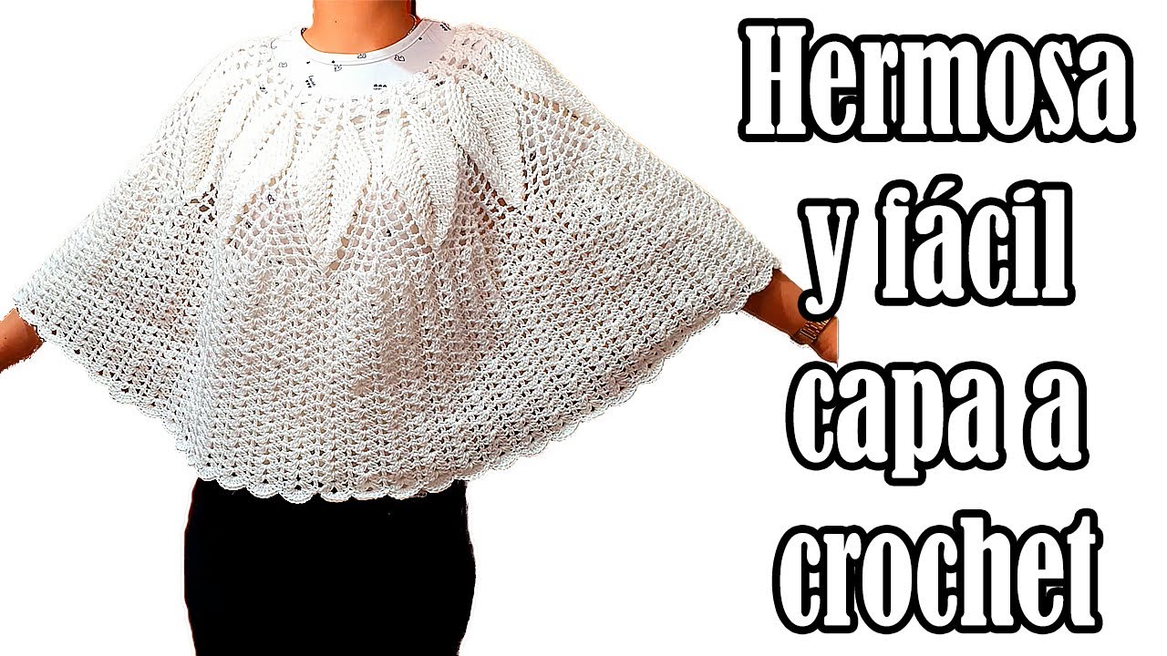 COMO TEJER HERMOSA CAPA A GANCHILLO O CROCHET PASO A PASO