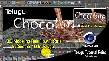 Cinema4D Real Flow Modeling Tutorial| Water Simulation In Cinema4D|Telugu Tutorial Point